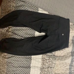 Black speckled lululemon leggings